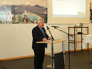 Dr. Kurt Herzberg, Bürgerbeauftragter des Freistaats Thüringen, eröffnete die Fachtagung.