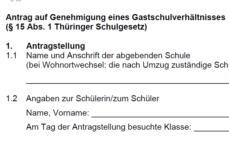 Antragstellung